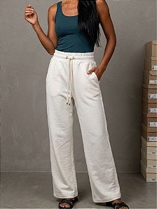 Monnari Calca Fem Moletom E Malha Cmw6119 Natural