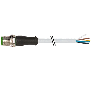 Cabo Pvc M12 Macho Reto 5P Cinza 3 Metros 7000-12041-2150300 Murrelektronik