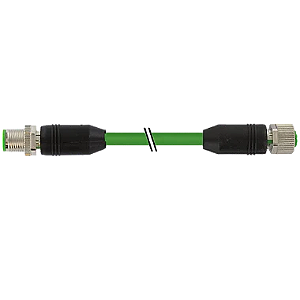 Cabo Pur M12 Macho Reto 6P Verde 15 Metros 7000-46041-8021500 Murrelektronik