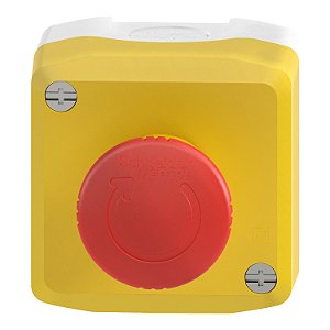 Botoeira de Emergência Plástica Amarela 22mm XALK178G Schneider