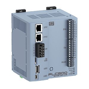 Controlador PLC500 24Vdc com 8 Entradas Digitais e 8 Saídas Digitais