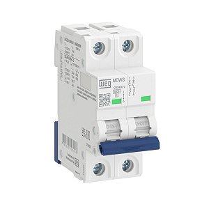 Disjuntor Bipolar 63A Curva C 6kA MDWS-C63-2
