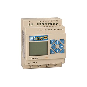 Controlador CLW-02/12HR-D 3RD com 6 entradas digitais e 4 saídas analógicas a rele