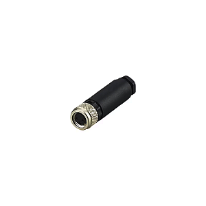 Conector M8 femea reto 3 Pinos E12357