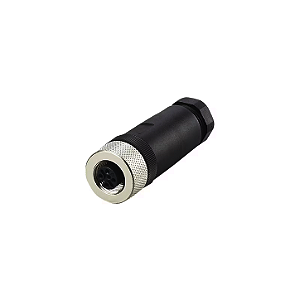 Conector M12 femea reto 5 Pinos E11774