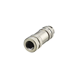 Conector M12 Ethernet Metálico 4 polos IDC E12354