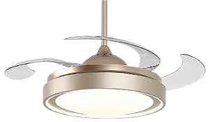 Air Gold | Plafon e Ventilador Retrátil