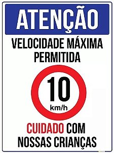 Placa de Sinalização Cuidado Com Nossas Crianças