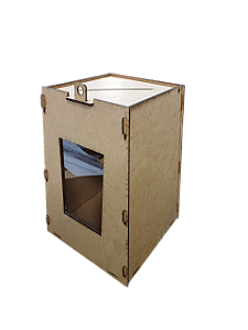 Urna Para Sorteio Mdf Caixa Abc Design Laser 30x20cm