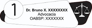 Placa de Porta Personalizada para Advogado