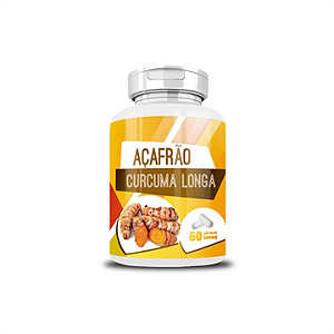 Açafrao Curcuma Longa 60 Capsulas 500Mg E.P.A Naturais