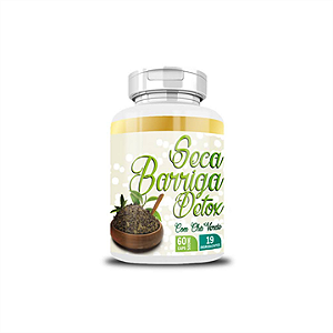 Seca Barriga Detox Com Chá Verde 60 Capsulas 500Mg E.P.A Naturais