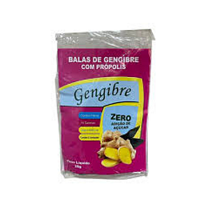 Bala De Gengibre Propolis Zero 40G Amatuvida