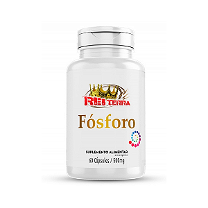 Vitamina Fosforo 60 Capsulas 500Mg Rei Terra