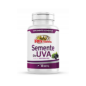 Semente De Uva 60 Capsulas 500Mg Rei Terra