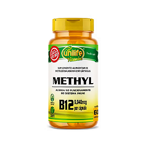Vitamina B12 Methyl 60 Capsulas 9,940Mcg Unilife