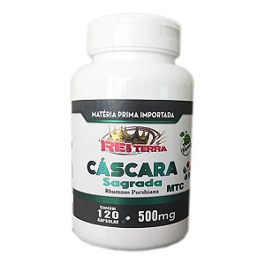 Cascara Sagrada 60 Capsulas 500mg Rei terra