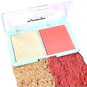 Iluminador e Blush  (Cor C) - Jasmyne