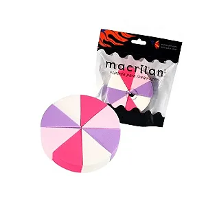 Kit com 8 Esponjas para Maquiagem - Macrilan