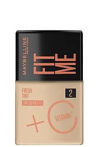 BASE LIQUIDA MAYBELLINE FIT ME FRESH TINT SPF50 - (Cor 02) 30ML