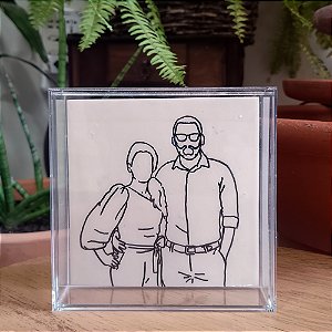 Quadro em Cerâmica Fria em Caixa Acrílica