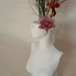 Presilha Roxa - Flor Natural Preservada em Resina