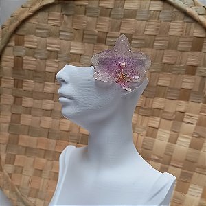 Presilha Serena - Orquídea Natural Preservada em Resina