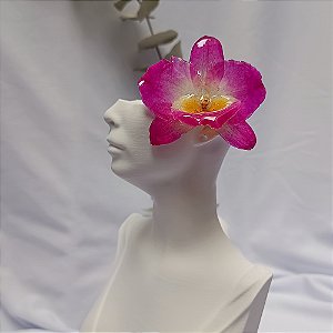 Presilha Nalu - Orquídea Natural Preservada em Resina