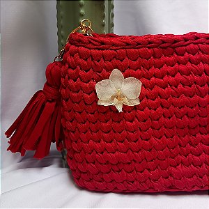 Broche Clara - Orquídea Natural Preservada em Resina