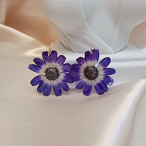 Pingente - Cinerária Natural Preservada em Resina