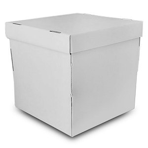 Caixa Bolo Rigida 30x30x20cm Branca - 5 Unidades