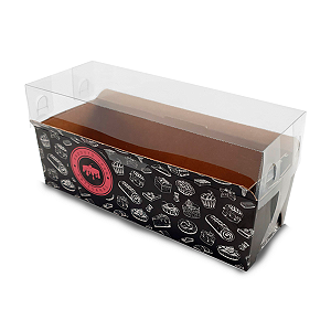 Forma Caseirinho 900g Artesanal - 23x10x10cm Com Tampa - 10 Unidades