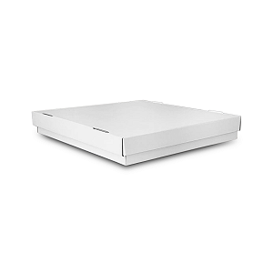Caixa Para Doces e Salgados Branco 25X25X6cm - 10 Unidades