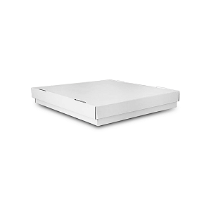 Caixa Para Doces e Salgados Branco 21X21X6cm - 10 Unidades
