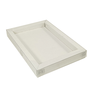 CAIXA BOLACHA  G 15x23x2,5cm BRANCA COM 10 UNIDADES