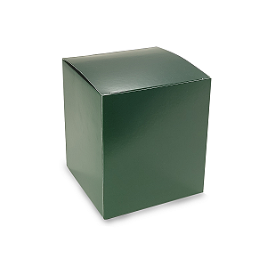 Caixa Fechada para Panetone de 250g - 11x11x13 - Verde - 10 Unidades