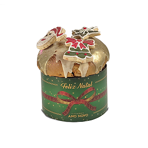 Cinta para Panetone de 250g - Feliz Natal Laços - 10 Unidades