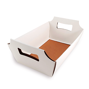 Cesta M (22x14,6x6,5) - Branca - 10 Unidades