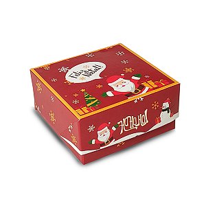 Caixa Para 4 Doces 8x8x4 Ho Ho Ho - 10 Unidades