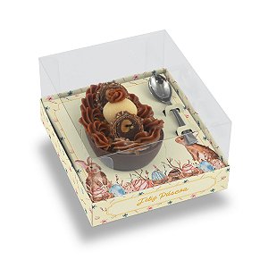 Caixa Ovo De Colher 100G/150G/250G/350G Natural Style- Com 10 Unidades