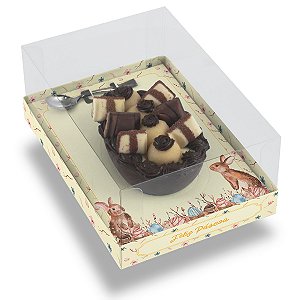 Caixa Ovo De Colher 250G/350G/500G/750G Natural Style - Com 10 Unidades