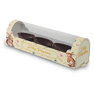 Caixa Ovo De Colher Redonda 3 De 50G Natural