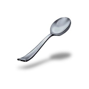 Colher Prata 10 cm com 10 unidades
