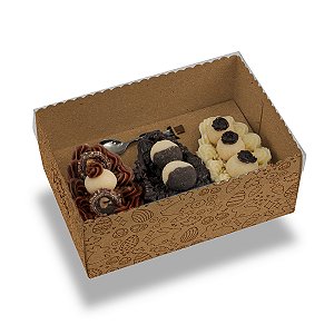 Caixa Ovo Camila Ayana 3 De 100G Kraft Coelhos com 10 unidades