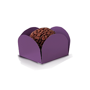 Forminha Pétala N5 Roxo - 3x3 - Com 50 Unidades