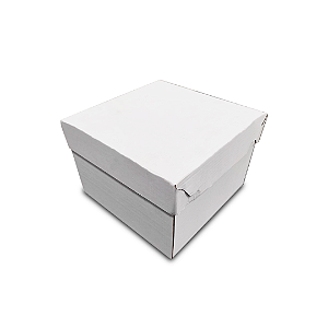 Caixa Colmeia 100 doces Branco/Kraft - 23x23x16cm  com 1 unidade