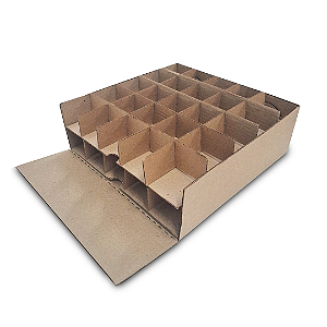 Caixa Colmeia 50 doces Kraft/Kraft - 23x23x8cm  com 1 unidade