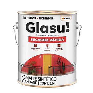 Tinta Esmalte Sintético Glasu Secagem Rápida Fosco 3,6L