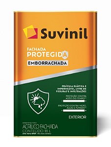 TINTA EMBORRACHADA BRANCO NEVE PREMIUM FACHADA PROTEGIDA 18L SUVINIL