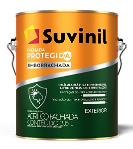 TINTA EMBORRACHADA BRANCO NEVE FOSCO PREMIUM FACHADA PROTEGIDA 3,6L SUVINIL